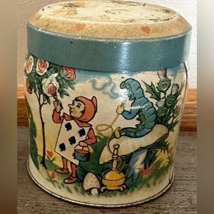 Vintage Alice in Wonderland tin Thorne’s Toffee England